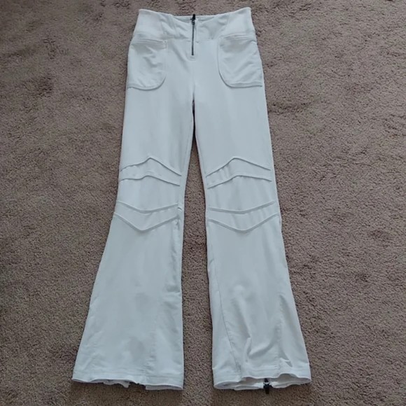 Free People Movement Cream Flare Sweatshirt Pants Size M
